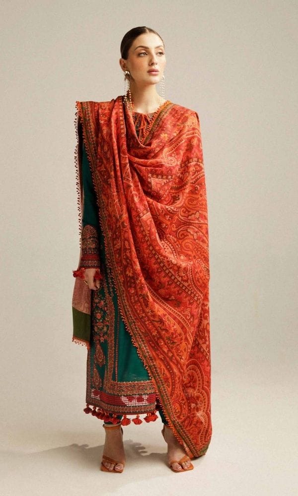 Hussain Rehar Summer Lawn Collection 2026 – Premium Embroidered 3 Piece Suit