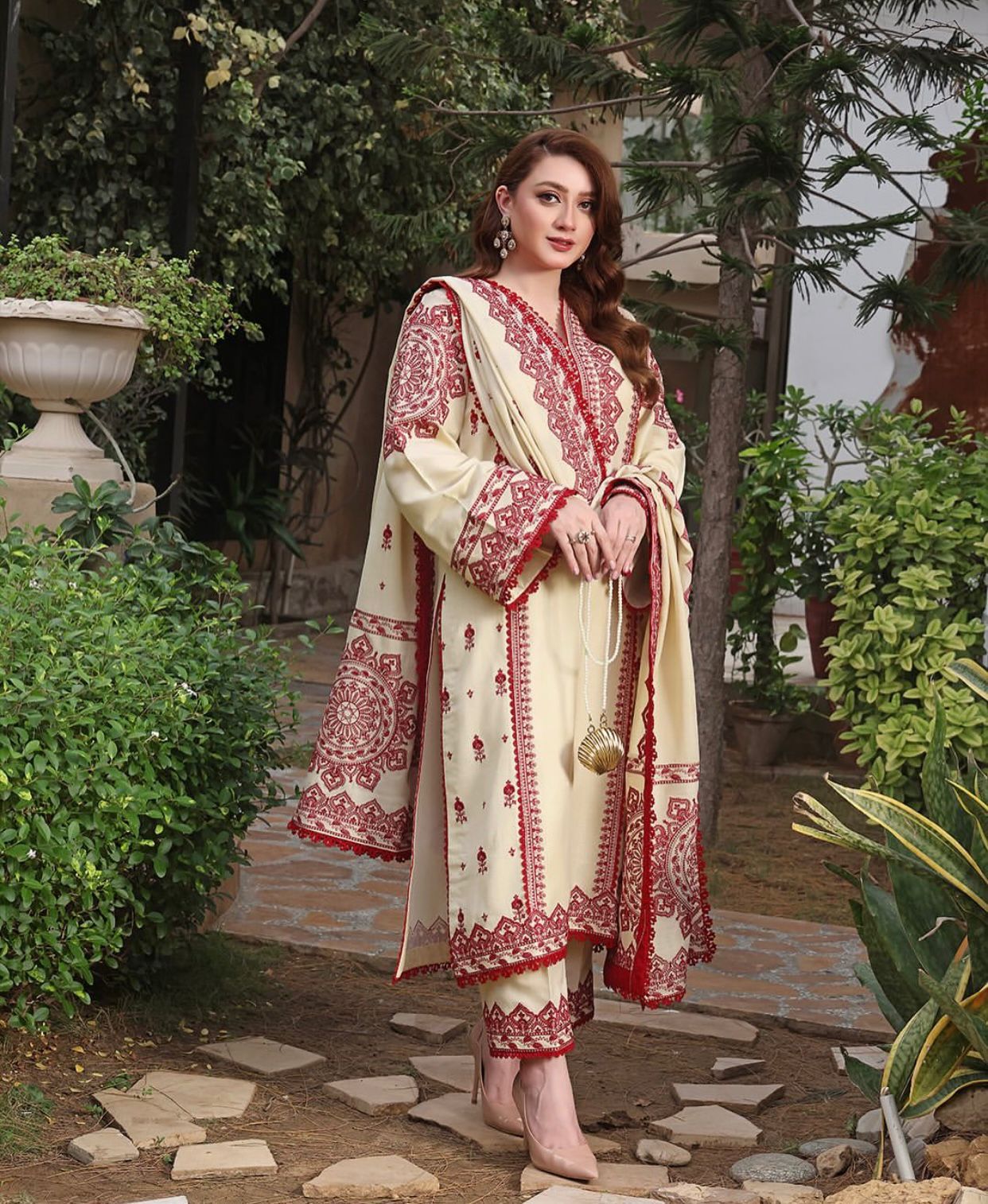 Aneela's Summer Lawn Collection 2026 – Premium Embroidered 3 Piece Suit