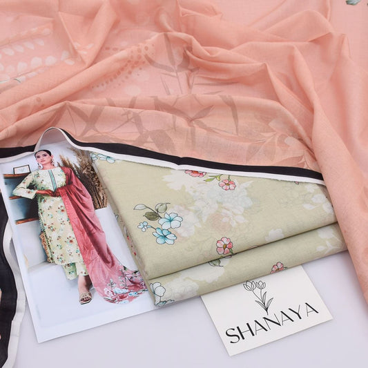 Shanaya Lawn 3-Piece Digital Print Lawn