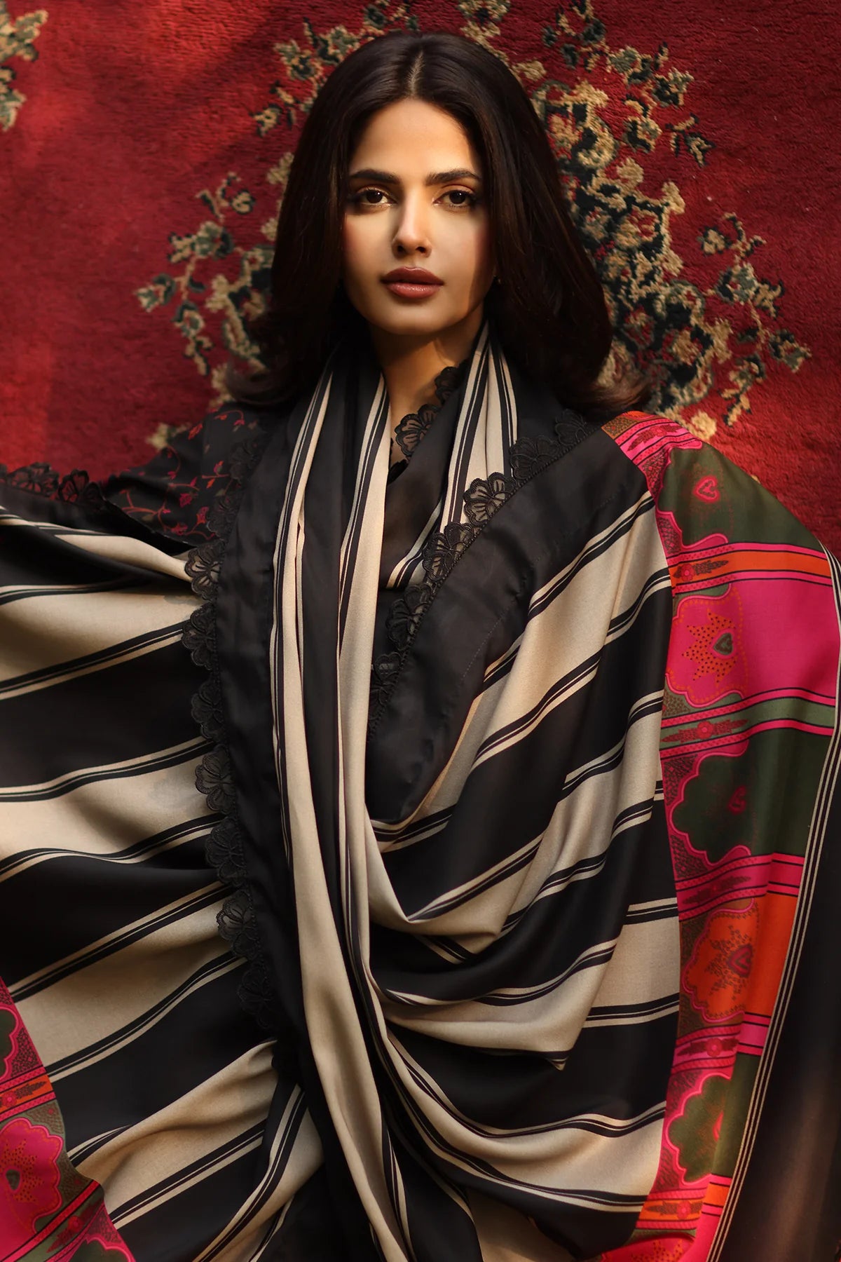 3-PC Unstitched Embroidered Linen Collection