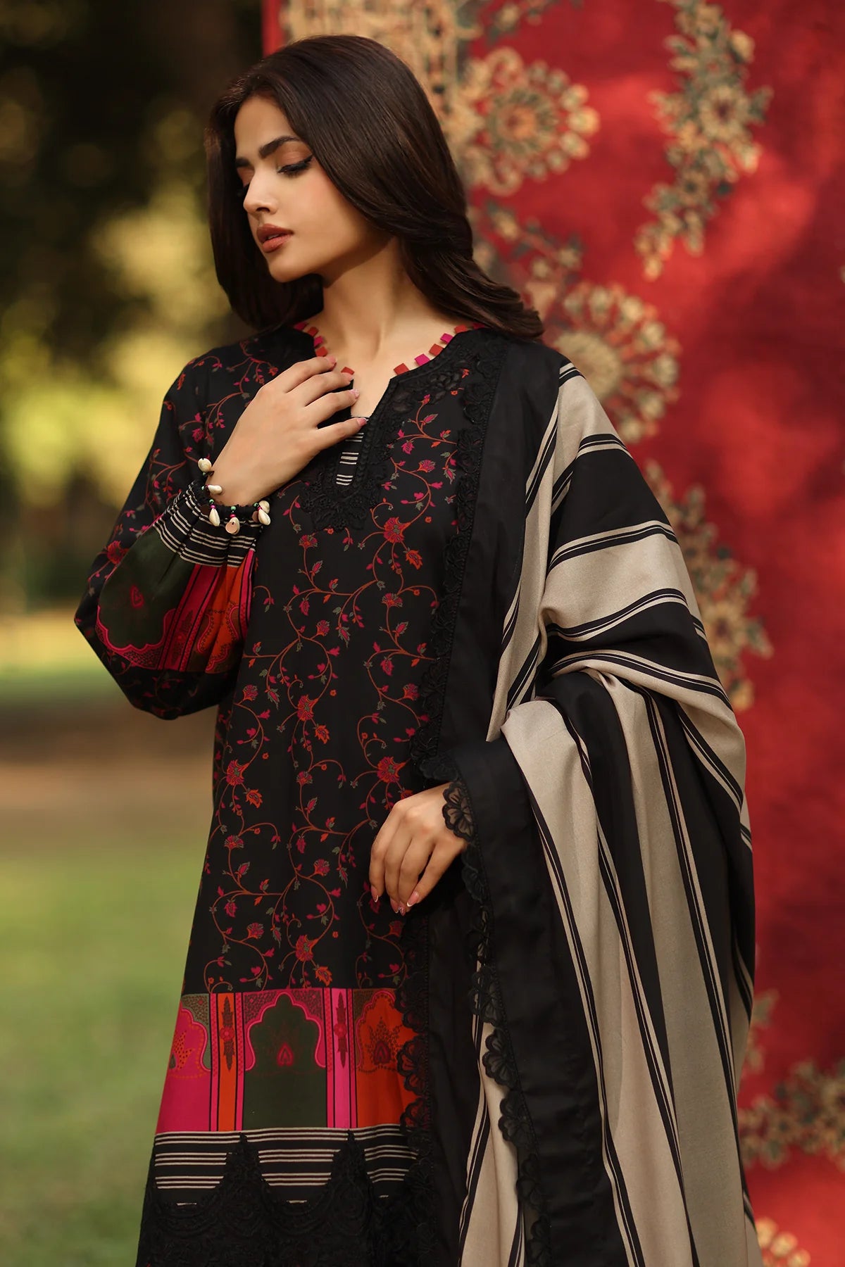 3-PC Unstitched Embroidered Linen Collection