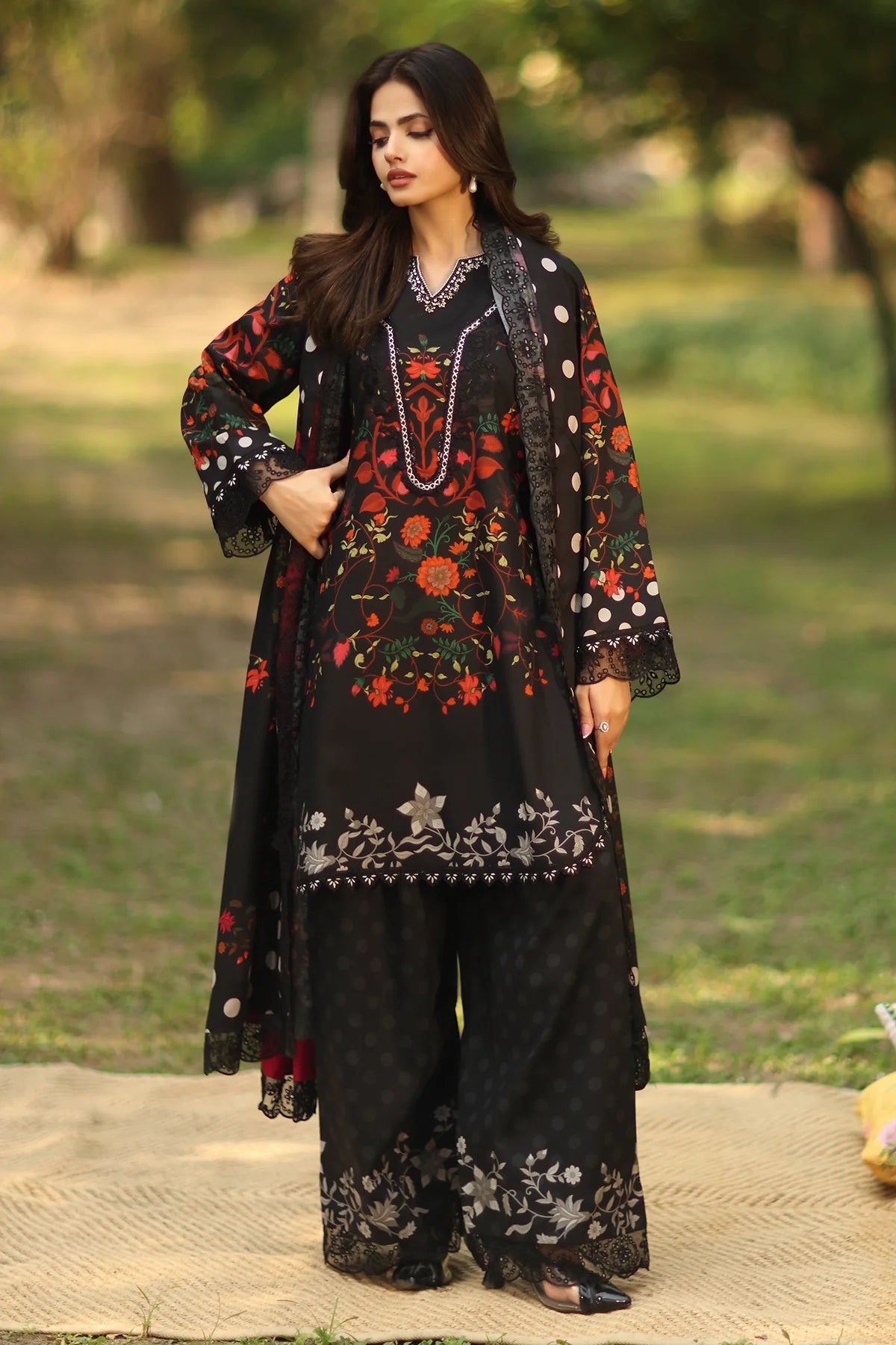 3-PC Unstitched Embroidered Linen Collection