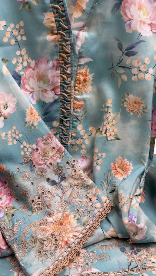 02PC & 03PC Digital Print Doria Linen with Luxury Emb