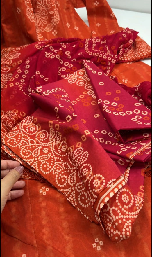 Chunri Style 2PC & 3PC Premium Quality Lawn