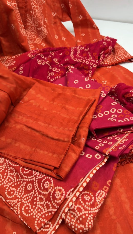 Chunri Style 2PC & 3PC Premium Quality Lawn